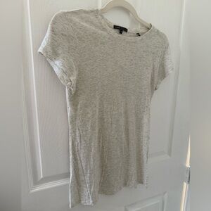 Vince Light Gray Short Sleeve Tee